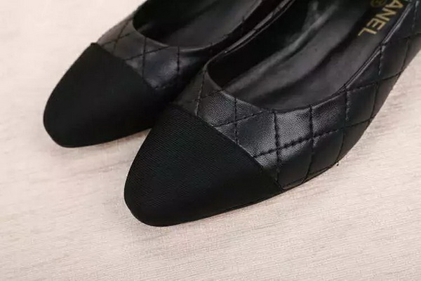 CHANEL Shallow mouth flat shoes Women--003